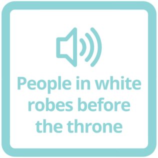 people in white robes in front of the throne rev 7 9 17